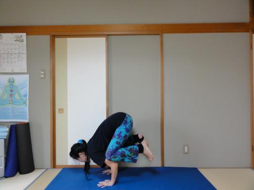 バカーサナ　カカッサナ　鶴のポーズ　カラスのポーズ　ヨガ　アーサナ